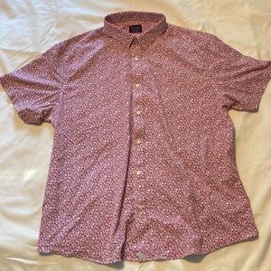 Short Sleeve Button Down Floral Print